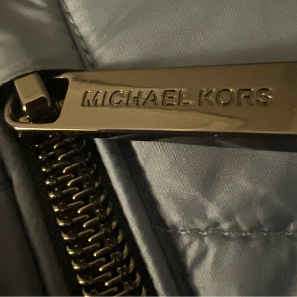 Michale Kors Reversible Quilted Nylon Signature Logo Packable Puffer Jacket| NEW - Picture 7 of 11